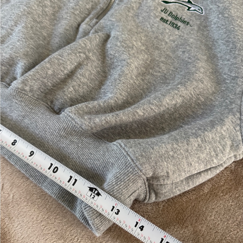 Nike JU Dolphins Cropped Quarter Zip Sweatshirt XS Gray Minimalist Athleisure - Picture 10 of 12